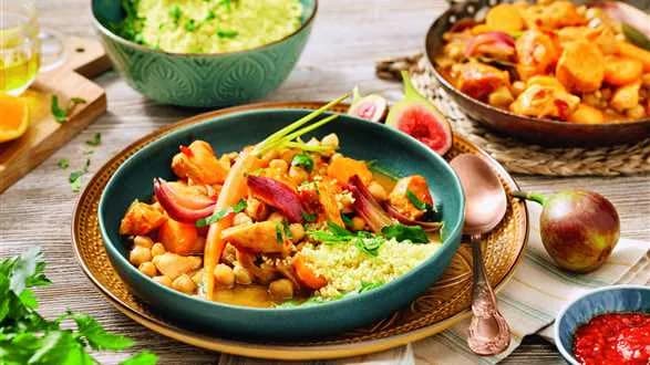 Curry z ciecierzycą i kurczakiem