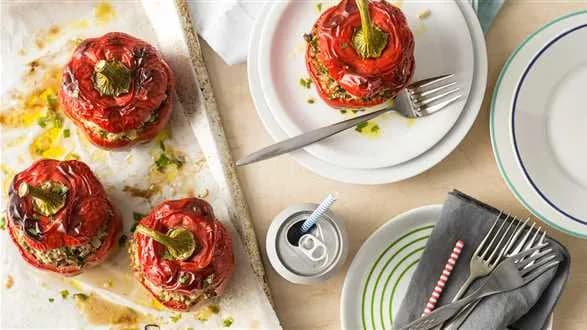 Kaszaloty, czyli papryki faszerowane mięsem i kaszą