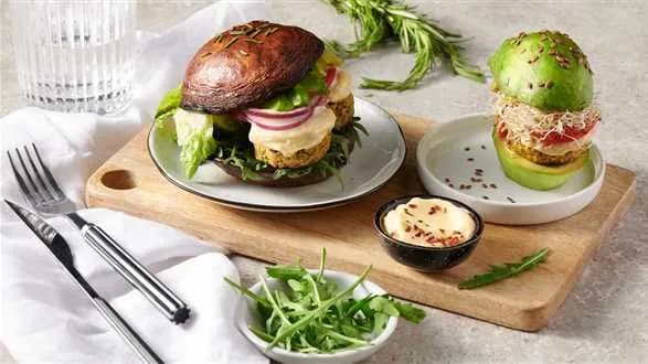Wegański awokado burger