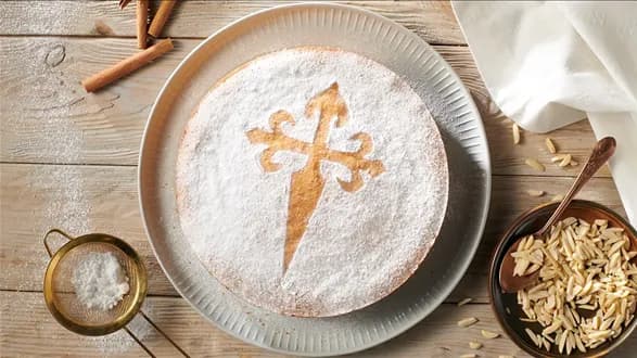 Migdałowe ciasto Santiago