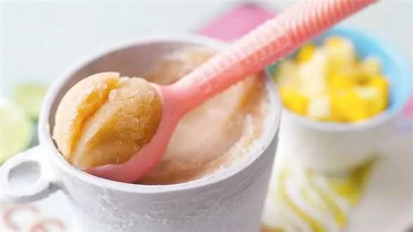 Sorbet z zielonej herbaty i limonki