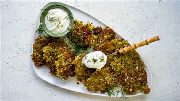 Placuszki z cukinii z serem halloumi MCS