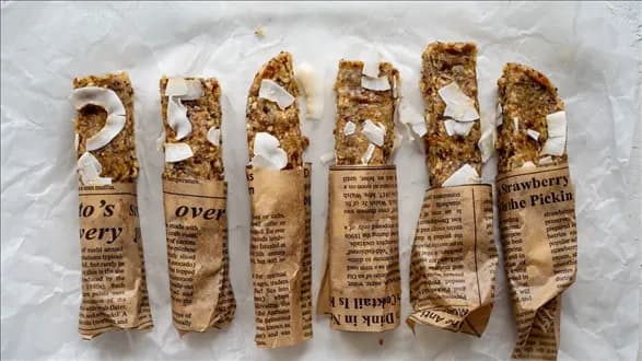 Wegańskie batony z suszonymi morelami