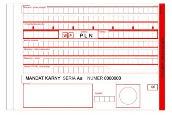 Mandat karny: jaki symbol formularza wybrać i jak go poprawnie wypełnić